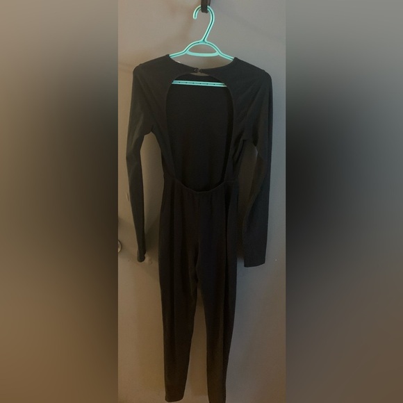 Lna Long Sleeve Jumpsuit black backless - Picture 2 of 4
